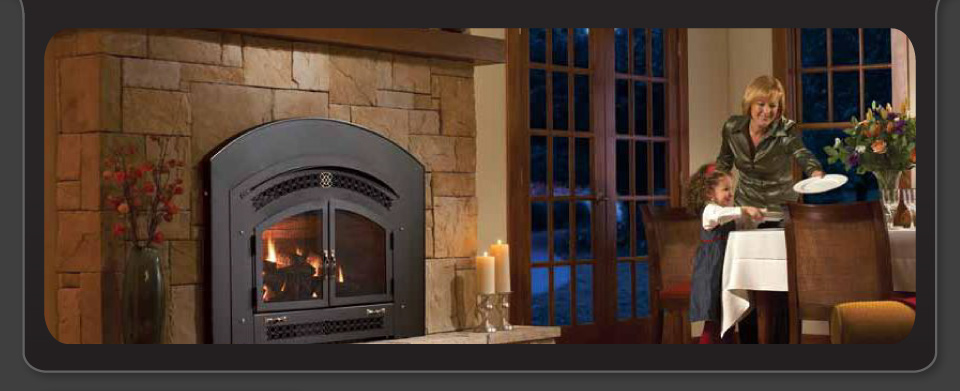 large fireplace